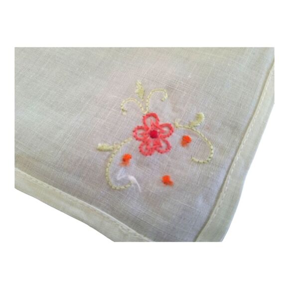 Irish table linen Set 8 Napkins 72 x 90 Tablecloth Embroidered Handmade Floral - Picture 16 of 16